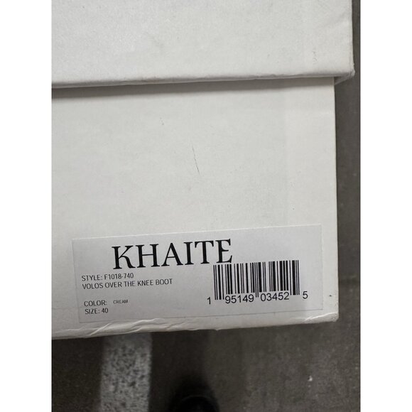 KHAITE Volos Over The Knee Boots Cream - Picture 6 of 10